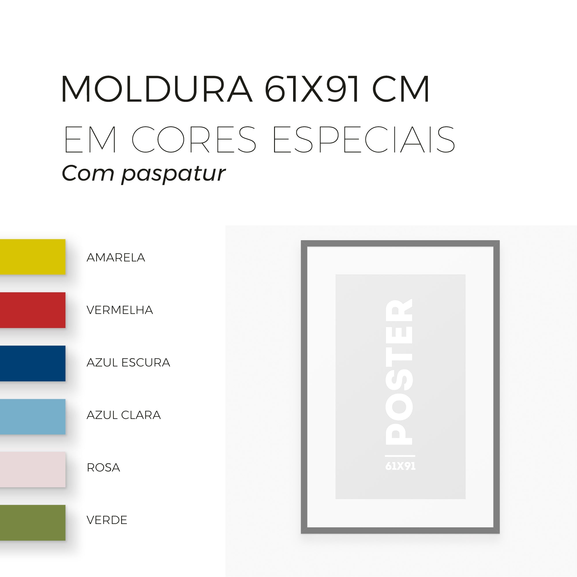 Moldura Poster 61x91cm