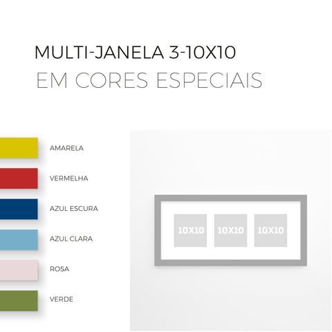 Multi-Janelas | Três 10x10cm