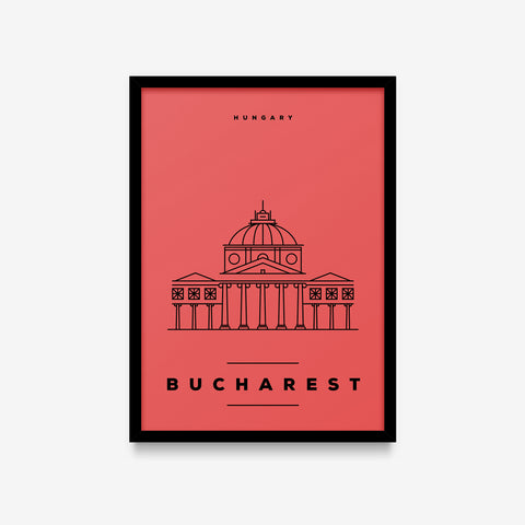 Minimal Poster - Bucharest