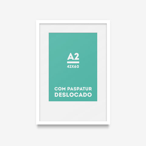 Moldura A2 com paspatur deslocado
