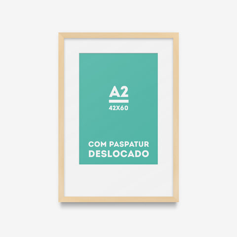 Moldura A2 com paspatur deslocado