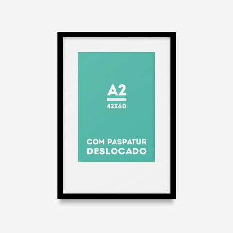 Moldura A2 com paspatur deslocado
