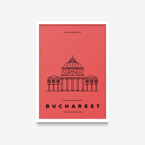 Minimal Poster - Bucharest