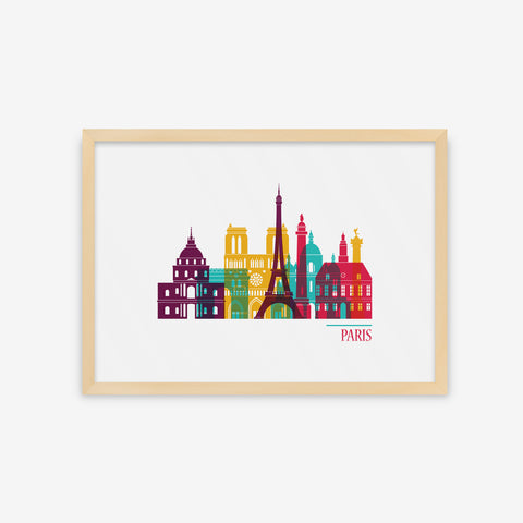 Cities Vector Skyline - Paris
