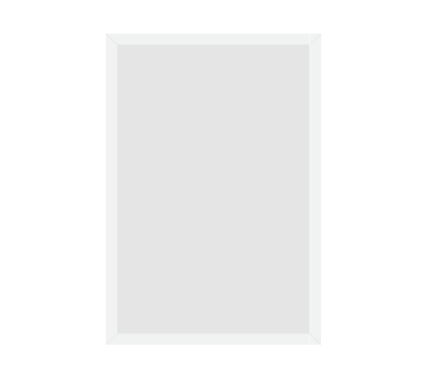 #49-14157 - Moldura Personalizada - Modelo: Laca 2cm Branca - Tamanho da imagem: 34.0x51.0cm - Impressão: Não - Paspatur: Não - E-vidro Sim - Tamanho externo do quadro: 37.0x54.0cm