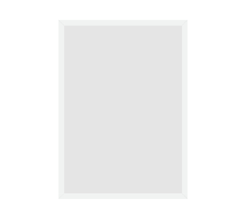 #28-14259 - Moldura Personalizada - Modelo: Laca 2cm Branca - Tamanho da imagem: 42.0x60.0cm - Impressão: Sim - Paspatur: Não - E-vidro Sim - Tamanho externo do quadro: 45.0x63.0cm