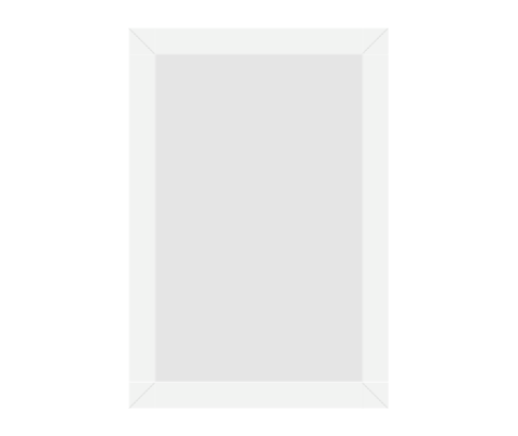 #61-97131 - Moldura Personalizada - Modelo: Laca 1,5cm Branca - Tamanho da imagem: 12.0x19.0cm - Impressão: Não - Paspatur: Não - E-vidro Sim - Tamanho externo do quadro: 14.0x21.0cm