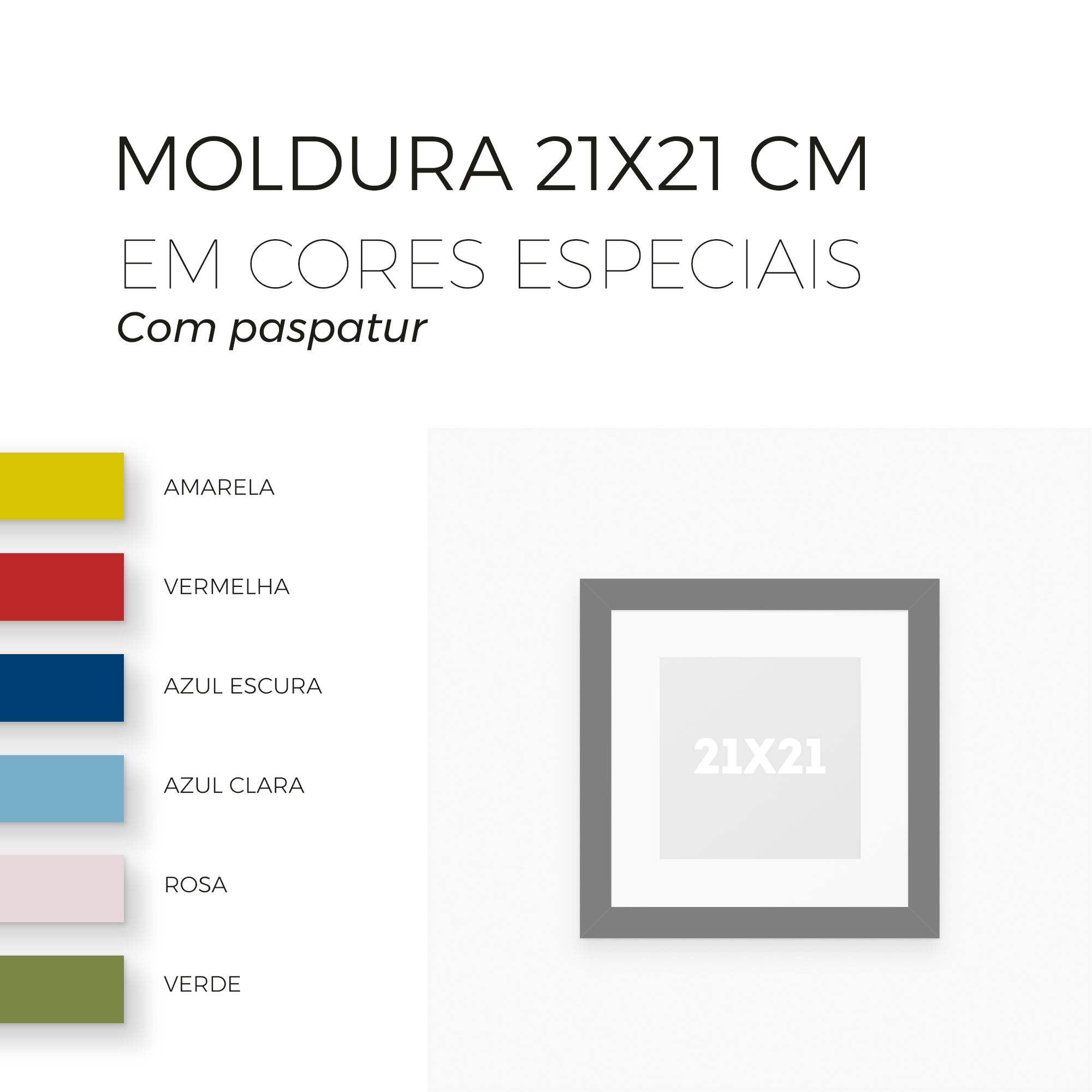 Moldura 21x21