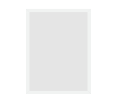 #15-27101 - Moldura Personalizada - Modelo: Laca 2cm Branca - Tamanho da imagem: 34.0x46.0cm - Impressão: Não - Paspatur: Não - E-vidro Sim - Tamanho externo do quadro: 37.0x49.0cm