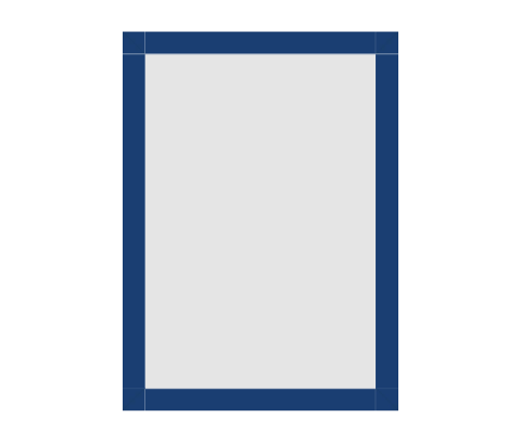 #97-69946 - Moldura Personalizada - Modelo: Laca 2cm Azul Escura - Tamanho da imagem: 20.0x29.0cm - Impressão: Não - Paspatur: Não - E-vidro Sim - Tamanho externo do quadro: 23.0x32.0cm
