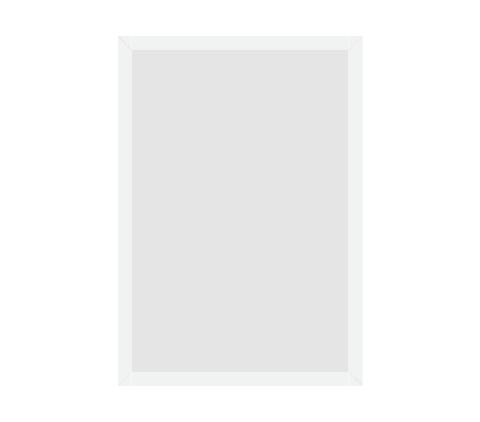 #11-52167 - Moldura Personalizada - Modelo: Laca 2cm Branca - Tamanho da imagem: 31.0x46.0cm - Impressão: Não - Paspatur: Não - E-vidro Sim - Tamanho externo do quadro: 34.0x49.0cm