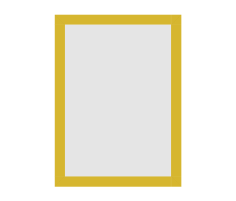 #31-97348 - Moldura Personalizada - Modelo: Laca 2cm Amarela - Tamanho da imagem: 21.0x30.0cm - Impressão: Sim - Paspatur: Não - E-vidro Sim - Tamanho externo do quadro: 24.0x33.0cm