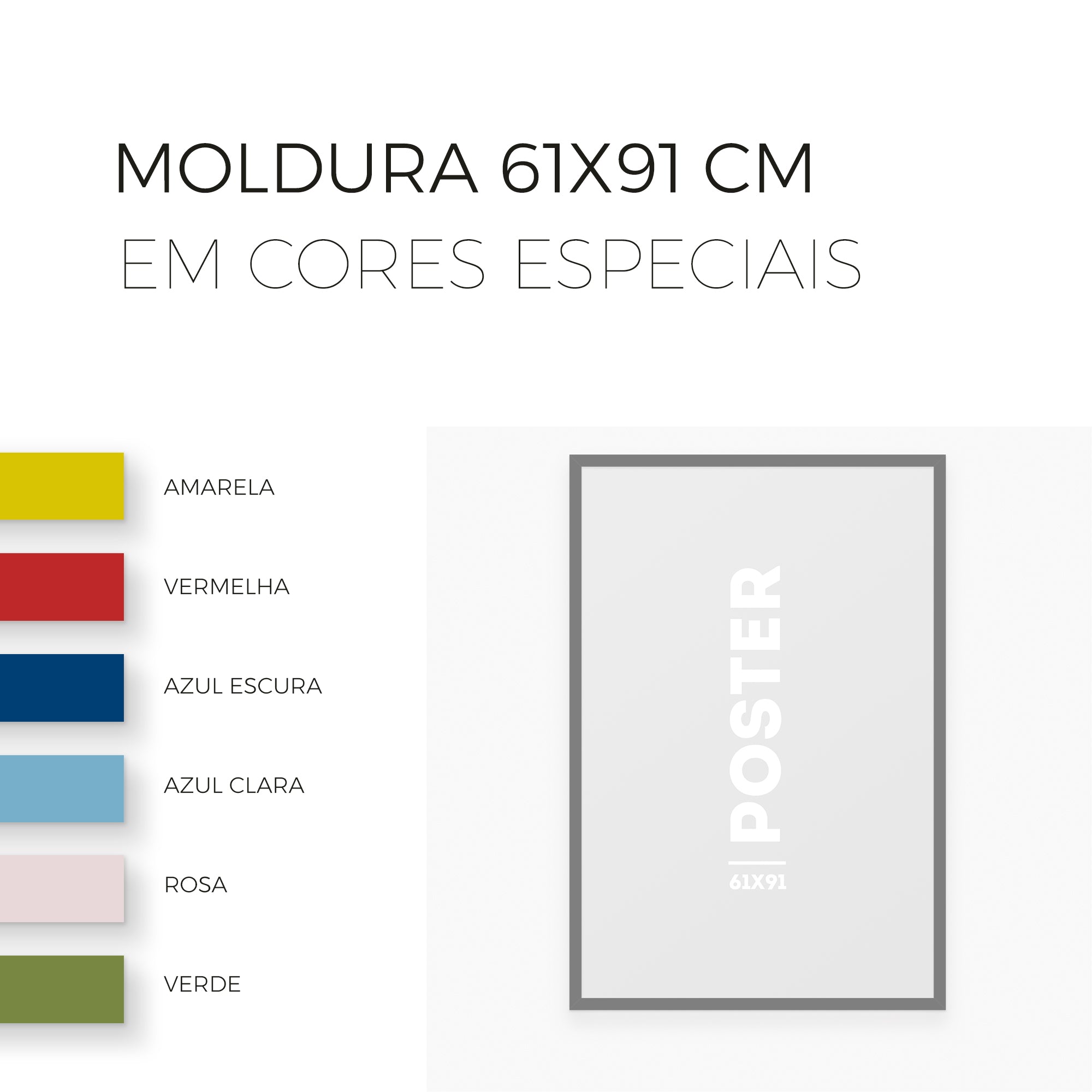 Moldura Poster 61x91cm