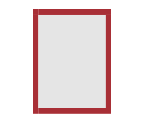 #66-86652 - Moldura Personalizada - Modelo: Laca 2cm Vermelha - Tamanho da imagem: 23.0x32.0cm - Impressão: Não - Paspatur: Não - E-vidro Sim - Tamanho externo do quadro: 26.0x35.0cm