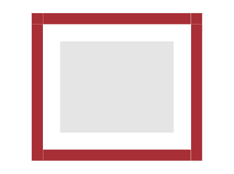 #94-84503 - Moldura Personalizada - Modelo: Laca 2cm Vermelha - Tamanho da imagem: 20.0x16.0cm - Impressão: Não - Paspatur: 3.0cm - E-vidro Sim - Tamanho externo do quadro: 29.0x25.0cm