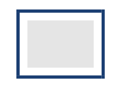 #36-72687 - Moldura Personalizada - Modelo: Laca 2cm Azul Escura - Tamanho da imagem: 42.0x30.0cm - Impressão: Não - Paspatur: 5.0cm - E-vidro Sim - Tamanho externo do quadro: 55.0x43.0cm