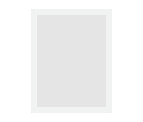#72-66389 - Moldura Personalizada - Modelo: Laca 2cm Branca - Tamanho da imagem: 24.0x32.0cm - Impressão: Não - Paspatur: Não - E-vidro Sim - Tamanho externo do quadro: 27.0x35.0cm