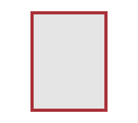 #97-92833 - Moldura Personalizada - Modelo: Laca 2cm Vermelha - Tamanho da imagem: 45.0x60.0cm - Impressão: Não - Paspatur: Não - E-vidro Sim - Tamanho externo do quadro: 48.0x63.0cm