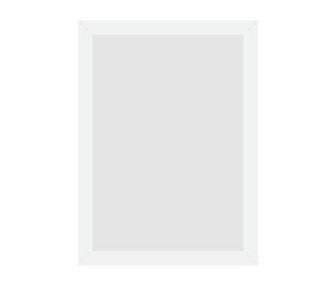 #75-25586 - Moldura Personalizada - Modelo: Laca 2cm Branca - Tamanho da imagem: 21.0x30.0cm - Impressão: Não - Paspatur: Não - E-vidro Sim - Tamanho externo do quadro: 24.0x33.0cm