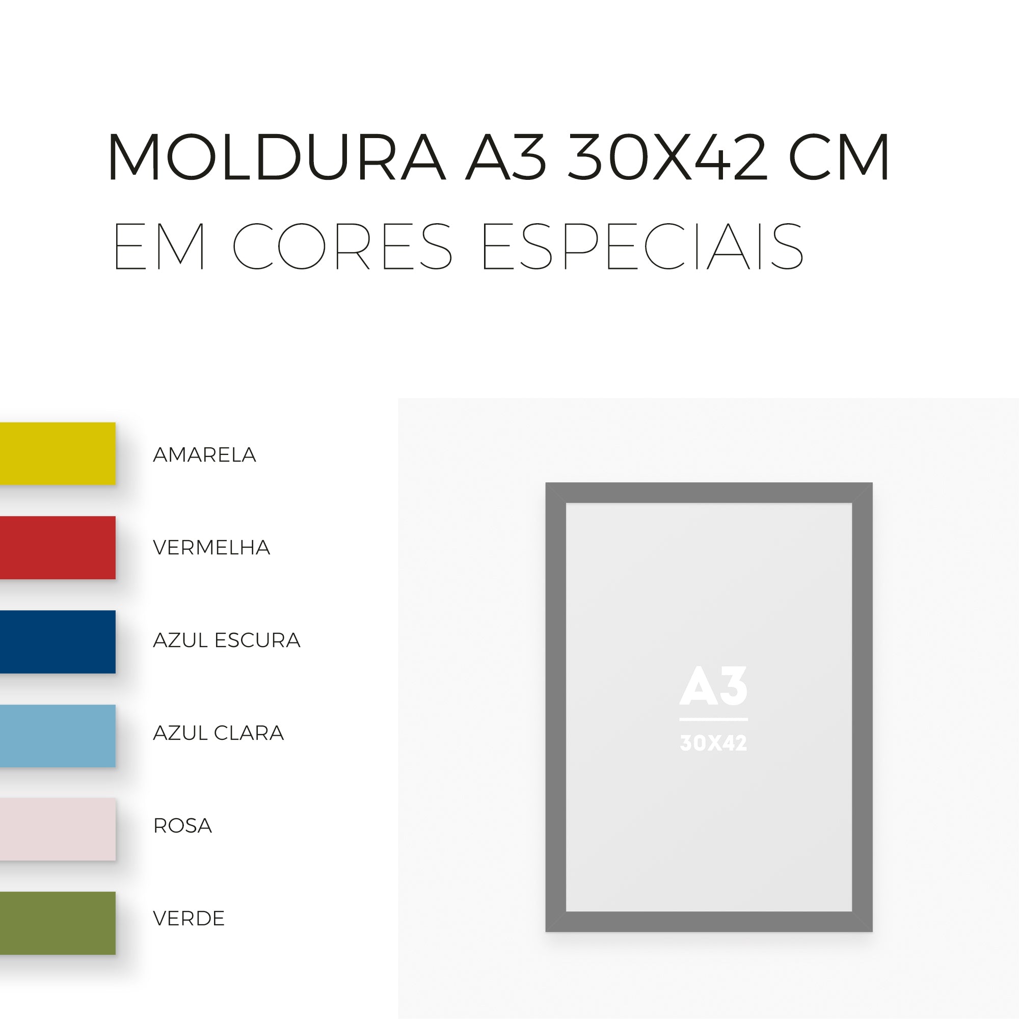 Moldura A3 (30x42cm)