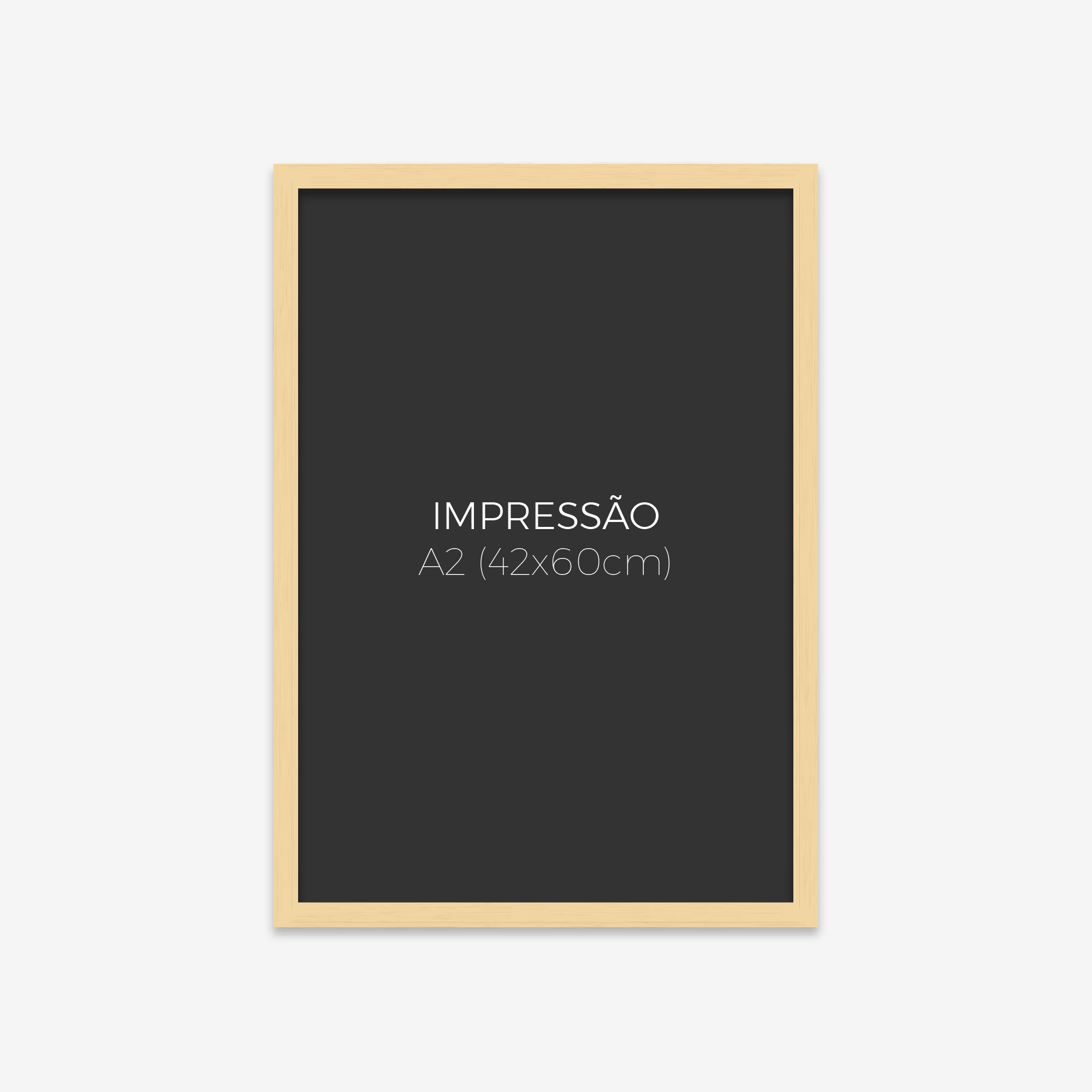 Moldura A2 com impressão Fine Art