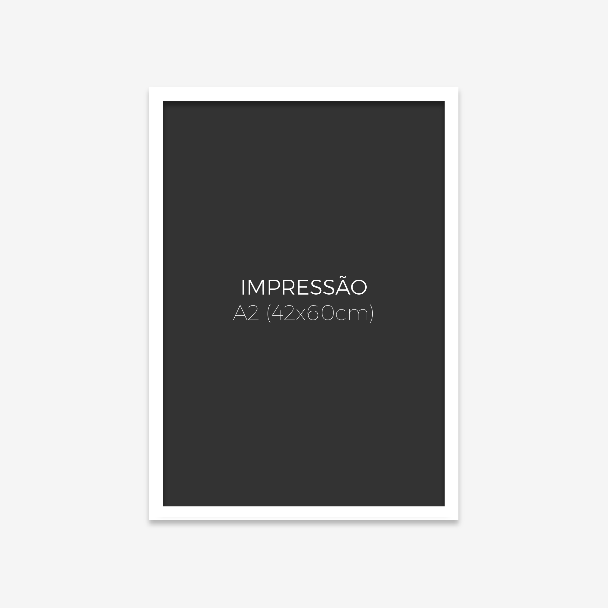 Moldura A2 com impressão Fine Art