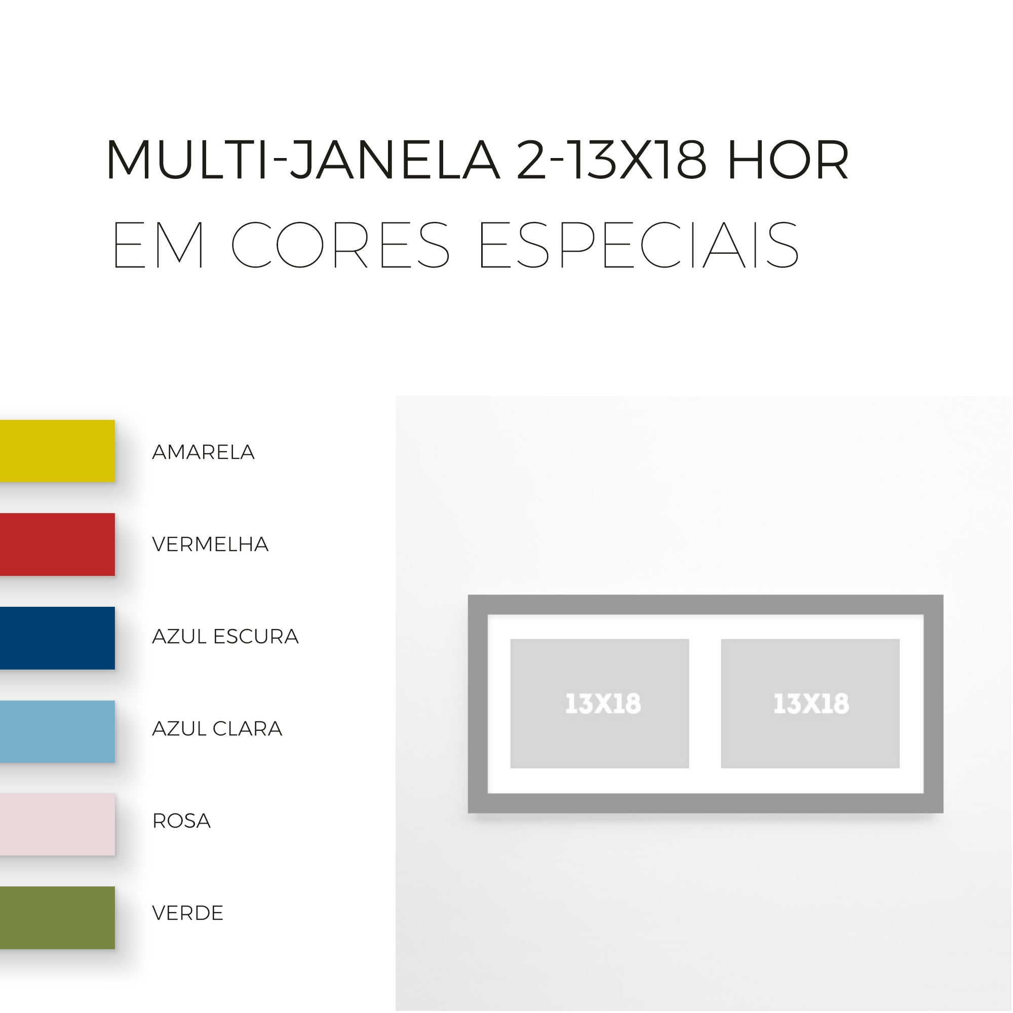 Multi-Janelas | Duas 13x18cm | Landscape