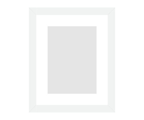 #38-13714 - Moldura Personalizada - Modelo: Laca 2cm Branca - Tamanho da imagem: 13.0x18.0cm - Impressão: Não - Paspatur: 3.0cm - E-vidro Sim - Tamanho externo do quadro: 22.0x27.0cm