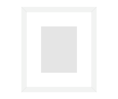 #73-63168 - Moldura Personalizada - Modelo: Laca 1,5cm Branca - Tamanho da imagem: 10.0x13.0cm - Impressão: Não - Paspatur: 4.0cm - E-vidro Sim - Tamanho externo do quadro: 20.0x23.0cm