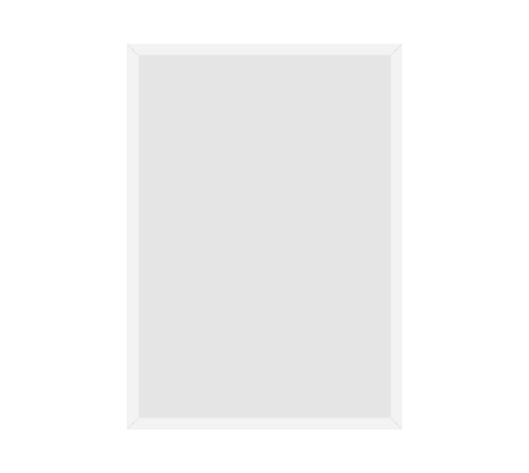 #29-12723 - Moldura Personalizada - Modelo: Laca 1,5cm Branca - Tamanho da imagem: 32.0x46.0cm - Impressão: Não - Paspatur: Não - E-vidro Sim - Tamanho externo do quadro: 34.0x48.0cm