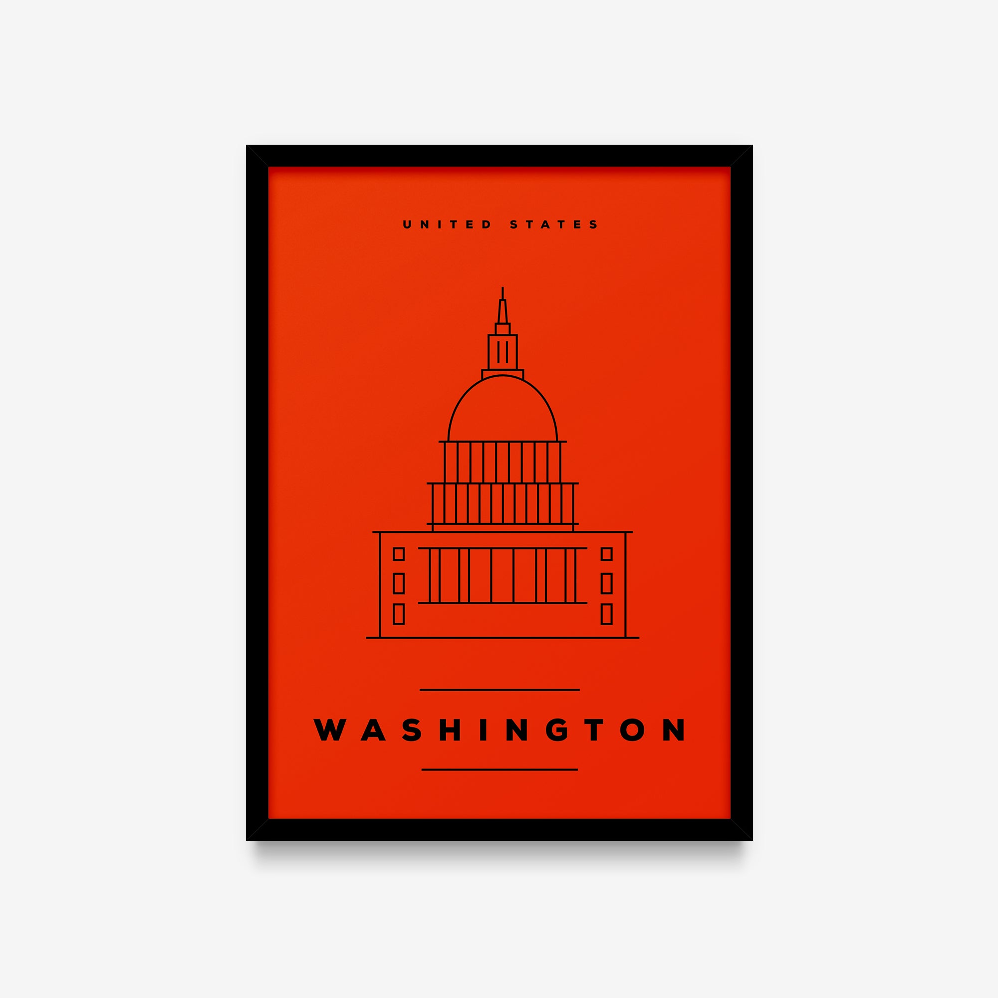 Minimal Poster - Washington