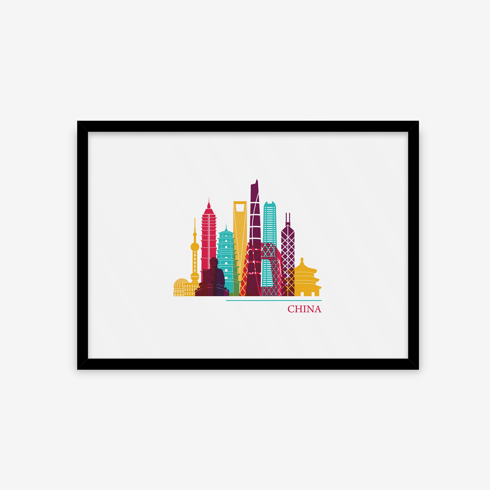 Cities Vector Skyline - China