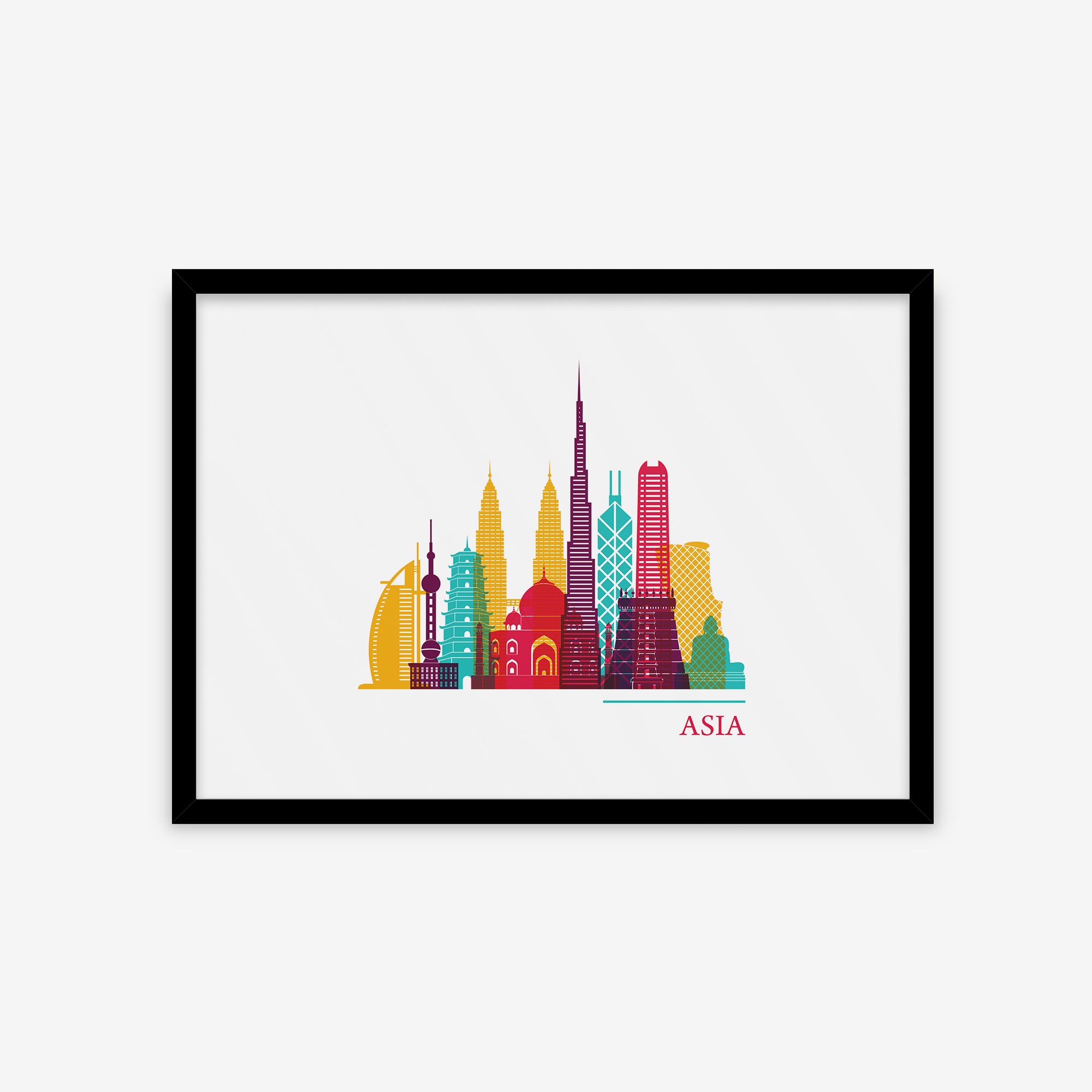 Cities Vector Skyline - Asia