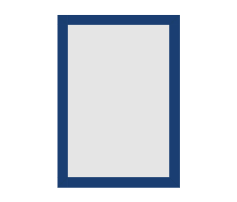 #82-52381 - Moldura Personalizada - Modelo: Laca 2cm Azul Escura - Tamanho da imagem: 20.0x30.0cm - Impressão: Não - Paspatur: Não - E-vidro Sim - Tamanho externo do quadro: 23.0x33.0cm