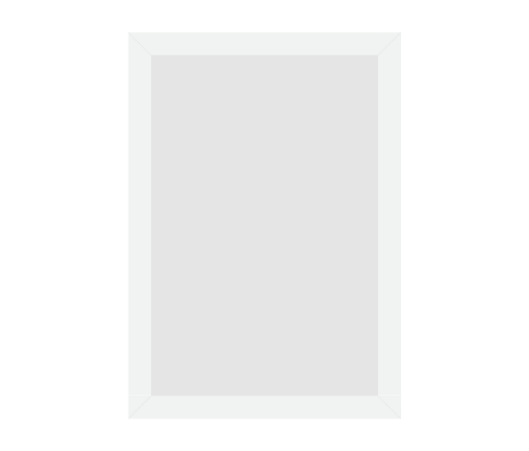 #98-44872 - Moldura Personalizada - Modelo: Laca 2cm Branca - Tamanho da imagem: 20.0x30.0cm - Impressão: Não - Paspatur: Não - E-vidro Sim - Tamanho externo do quadro: 23.0x33.0cm