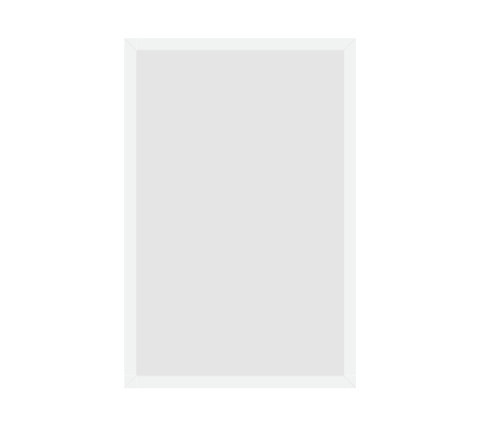 #83-33954 - Moldura Personalizada - Modelo: Laca 2cm Branca - Tamanho da imagem: 35.0x55.0cm - Impressão: Não - Paspatur: Não - E-vidro Sim - Tamanho externo do quadro: 38.0x58.0cm