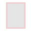 #52-57579 - Moldura Personalizada - Modelo: Laca 2cm Rosa - Tamanho da imagem: 21.0x30.0cm - Impressão: Não - Paspatur: Não - E-vidro Sim - Tamanho externo do quadro: 24.0x33.0cm
