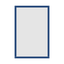 #49-95007 - Moldura Personalizada - Modelo: Laca 2cm Azul Escura - Tamanho da imagem: 35.0x55.0cm - Impressão: Não - Paspatur: Não - E-vidro Sim - Tamanho externo do quadro: 38.0x58.0cm