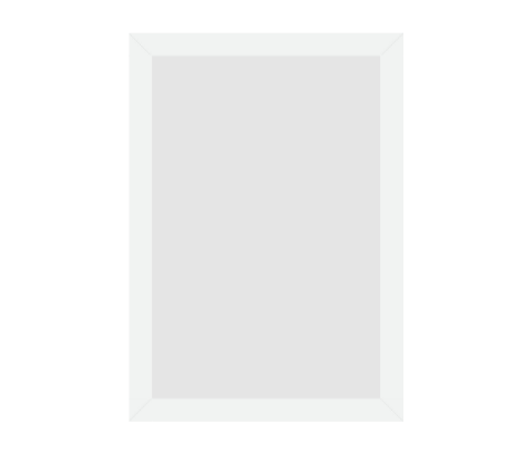 #11-19471 - Moldura Personalizada - Modelo: Laca 2cm Branca - Tamanho da imagem: 20.0x30.0cm - Impressão: Não - Paspatur: Não - E-vidro Sim - Tamanho externo do quadro: 23.0x33.0cm