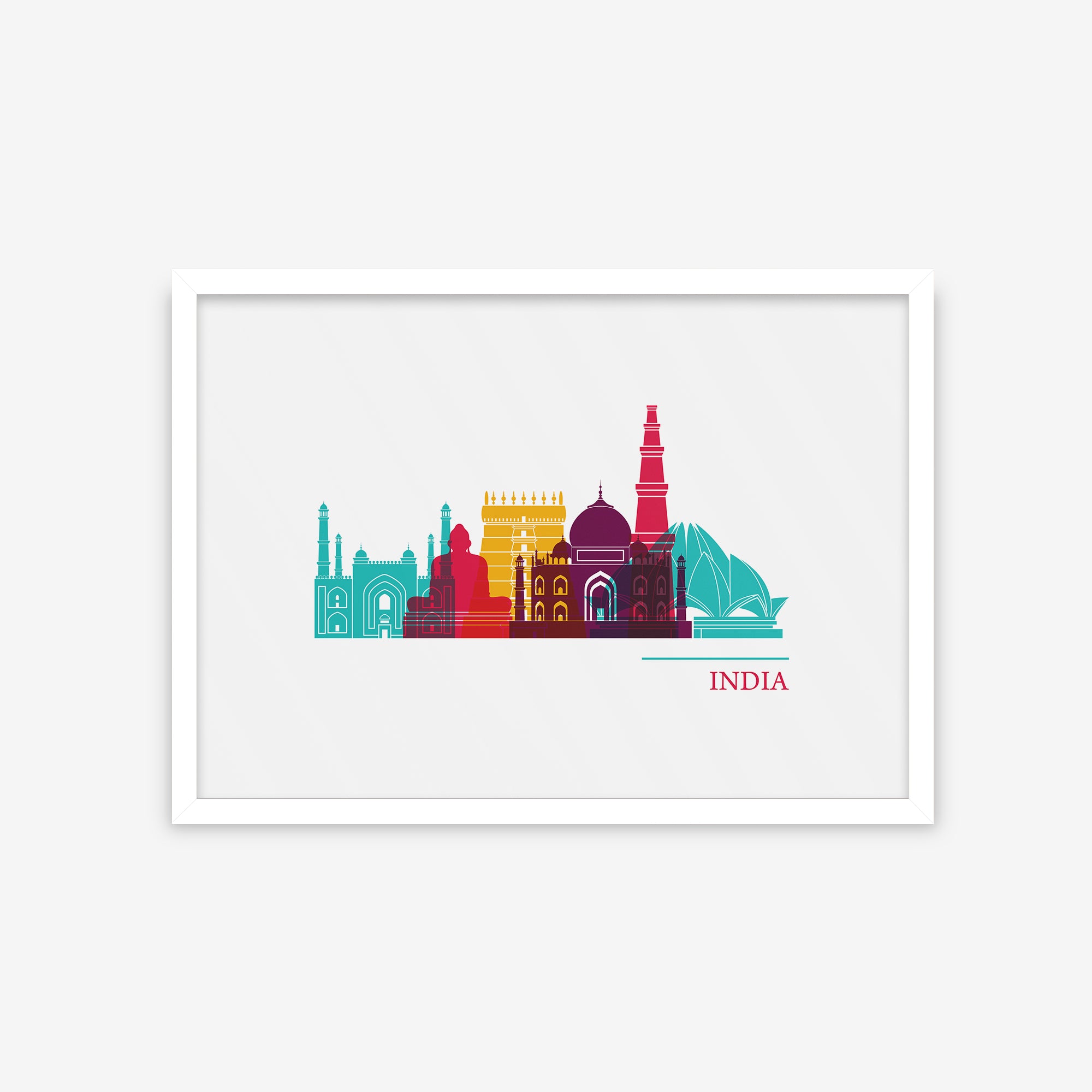 Cities Vector Skyline - India