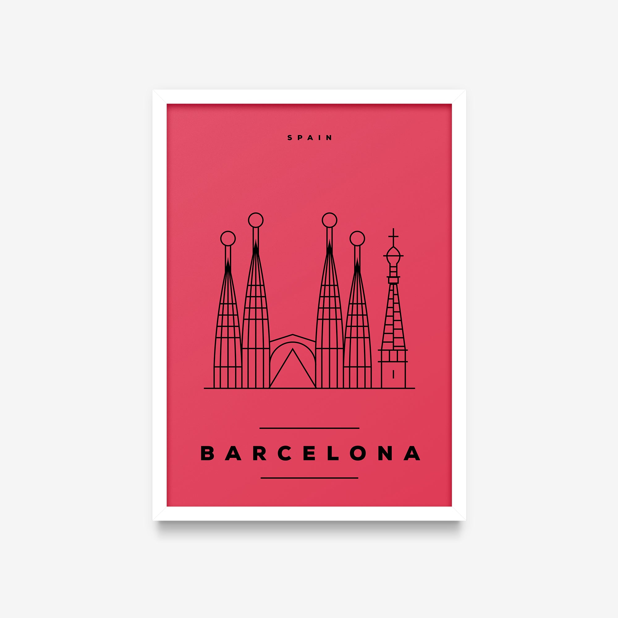 Minimal Poster - Barcelona
