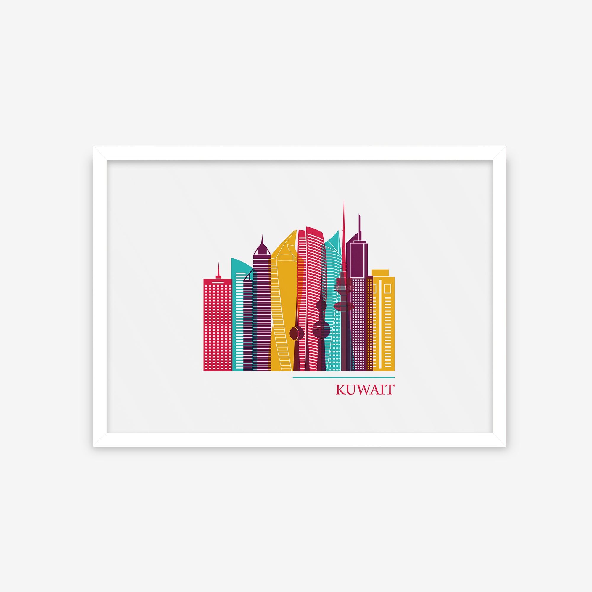 Cities Vector Skyline - Kuwait