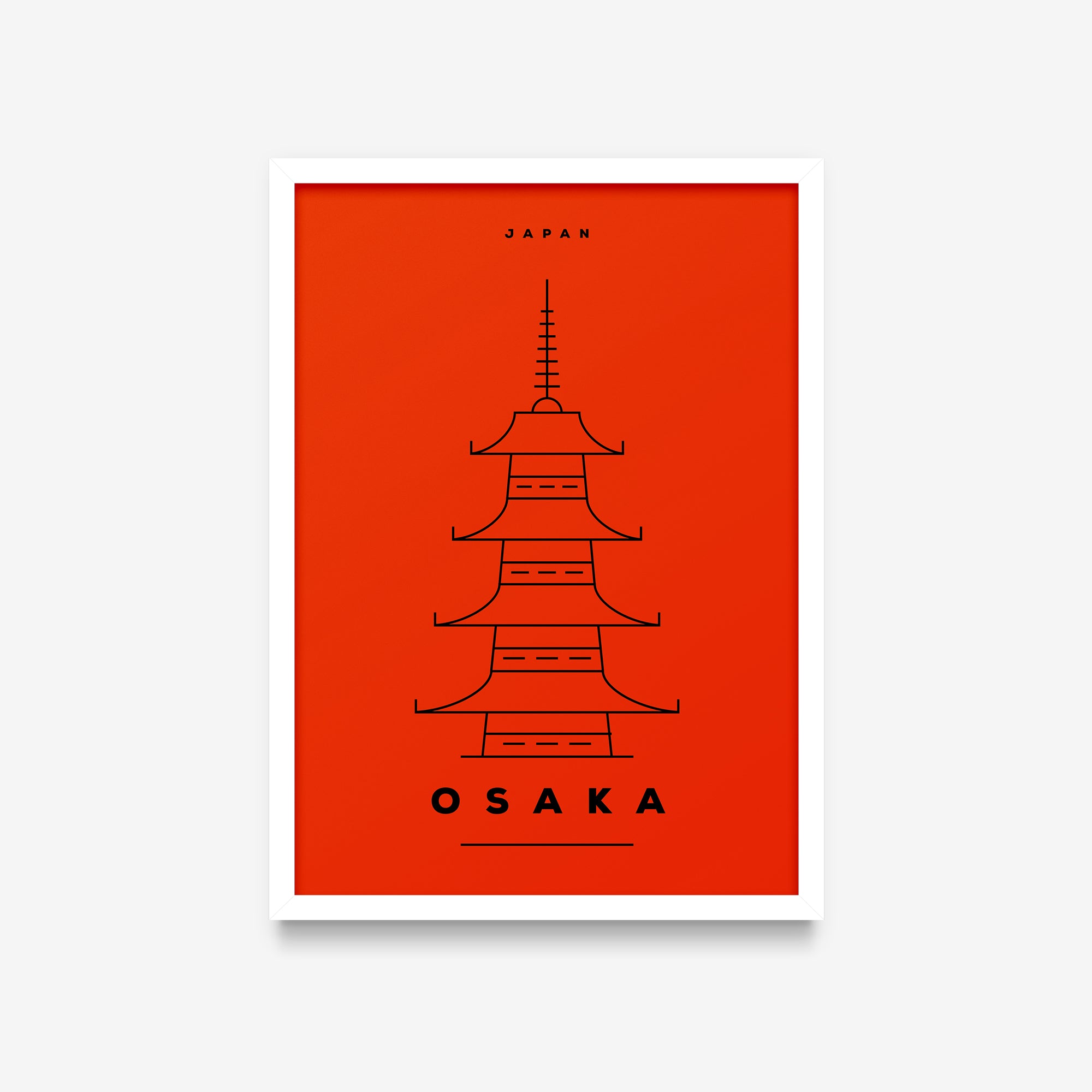 Minimal Poster - Osaka