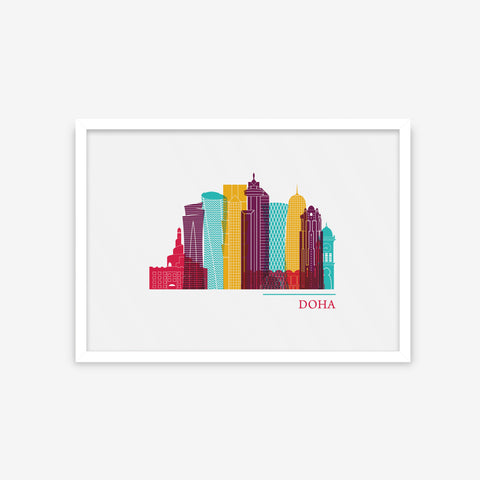Cities Vector Skyline - Doha