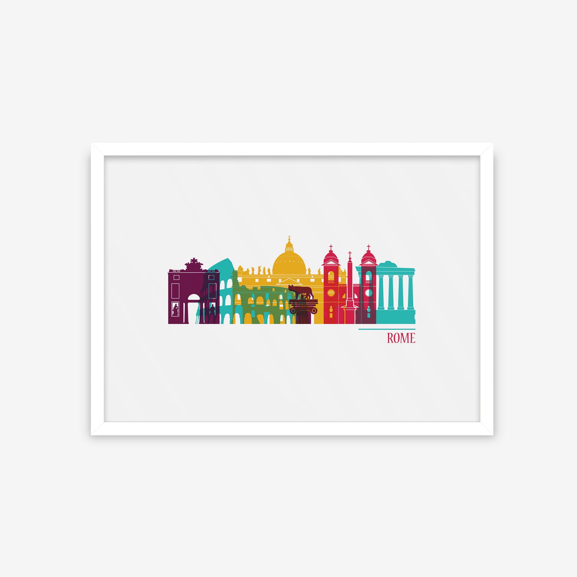 Cities Vector Skyline - Rome