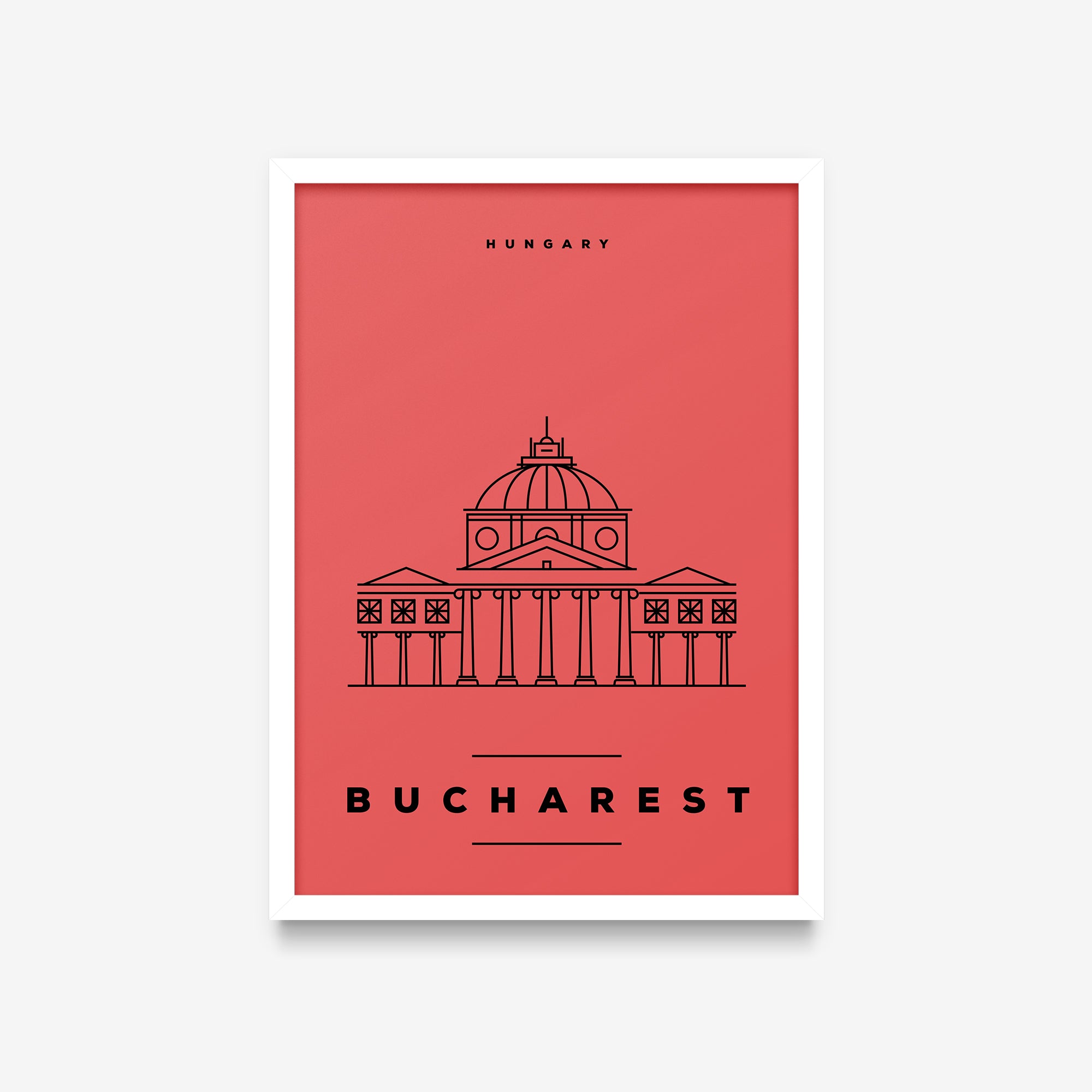 Minimal Poster - Bucharest