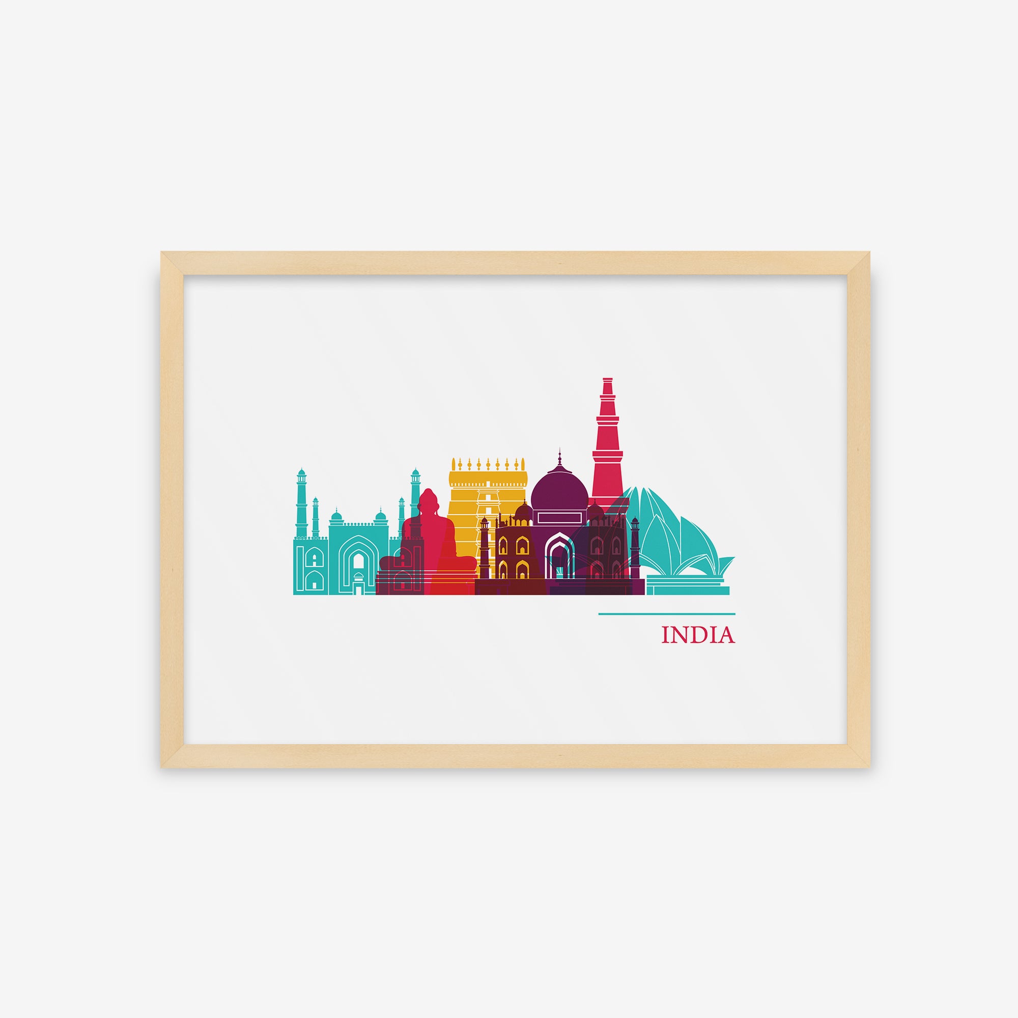 Cities Vector Skyline - India