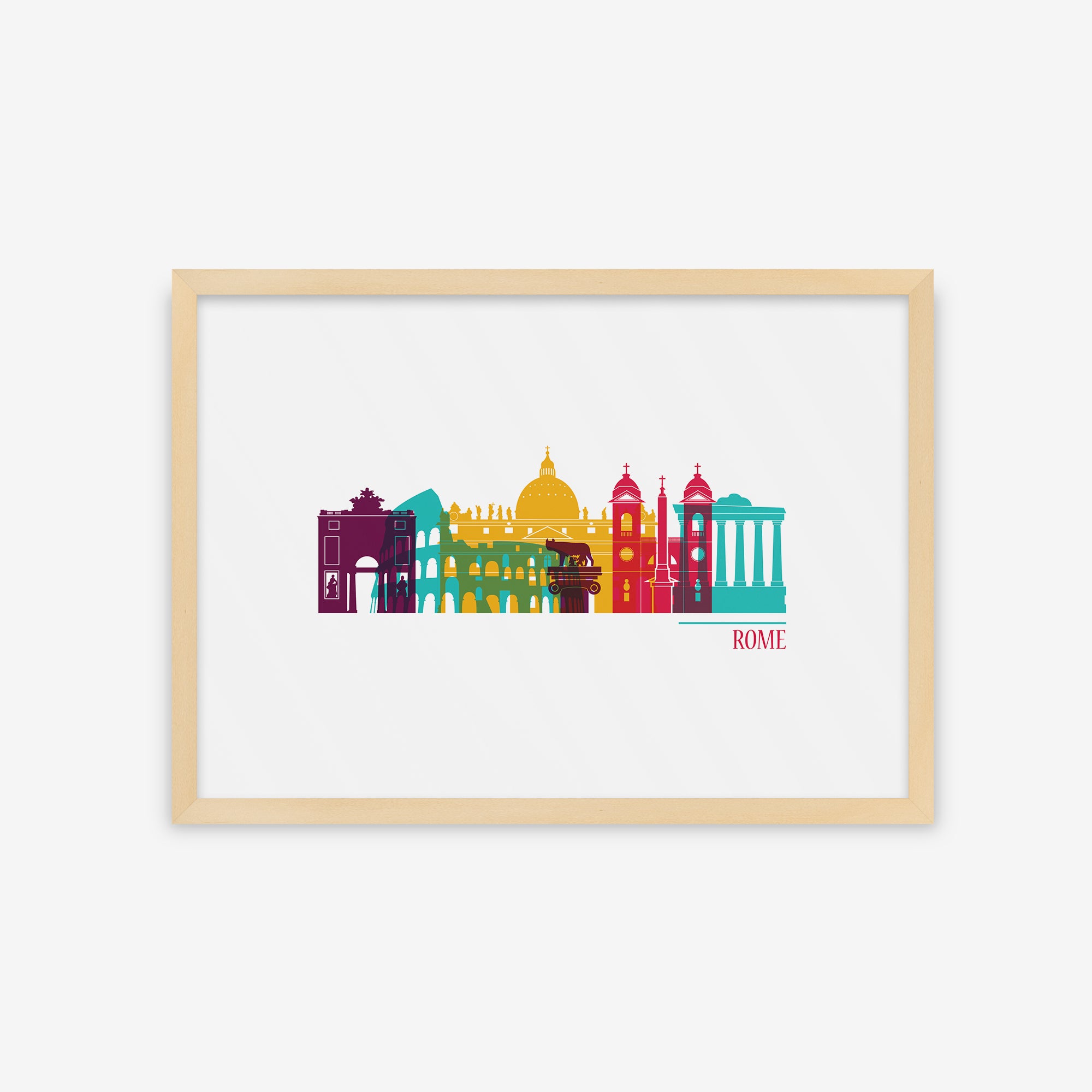 Cities Vector Skyline - Rome