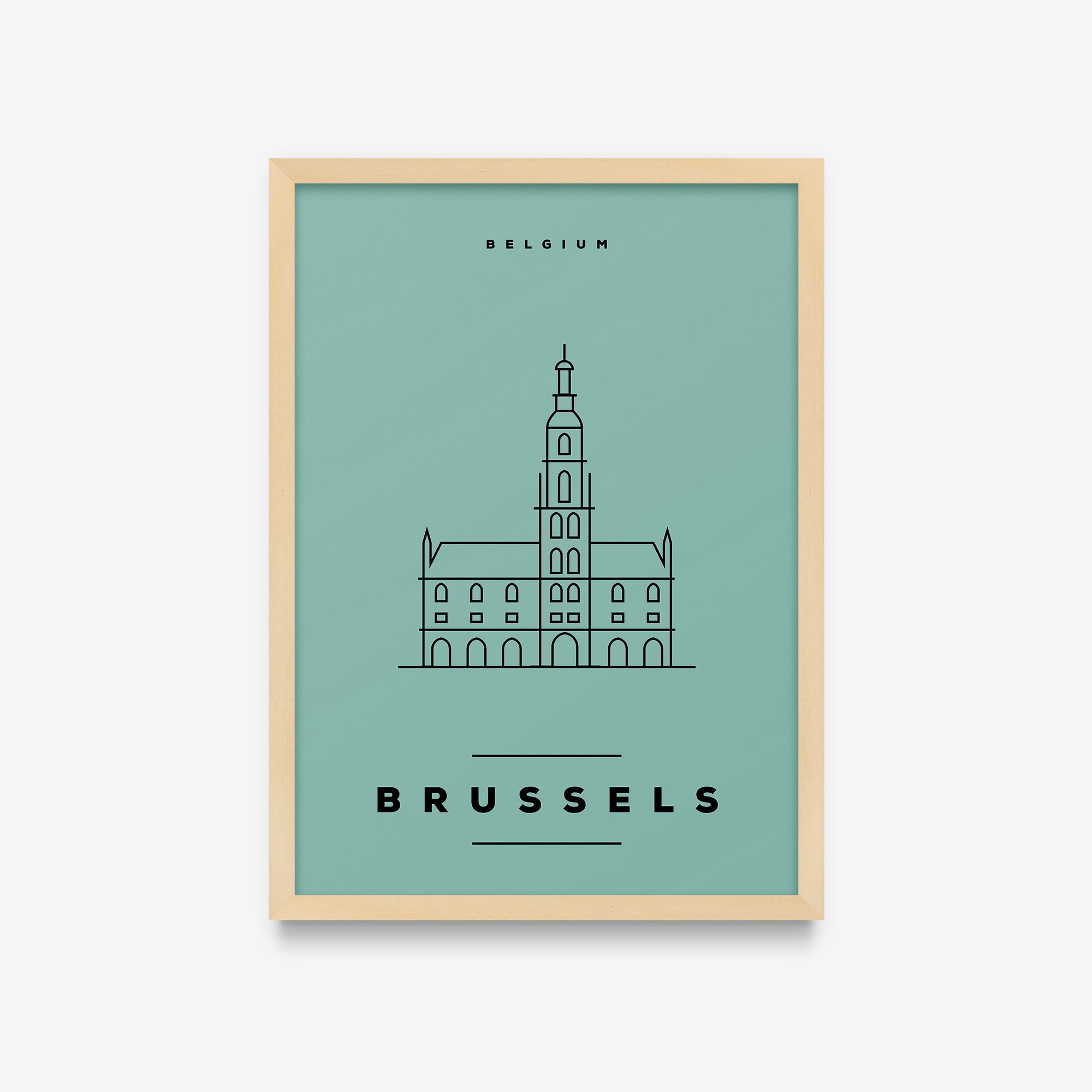 Minimal Poster - Brussels