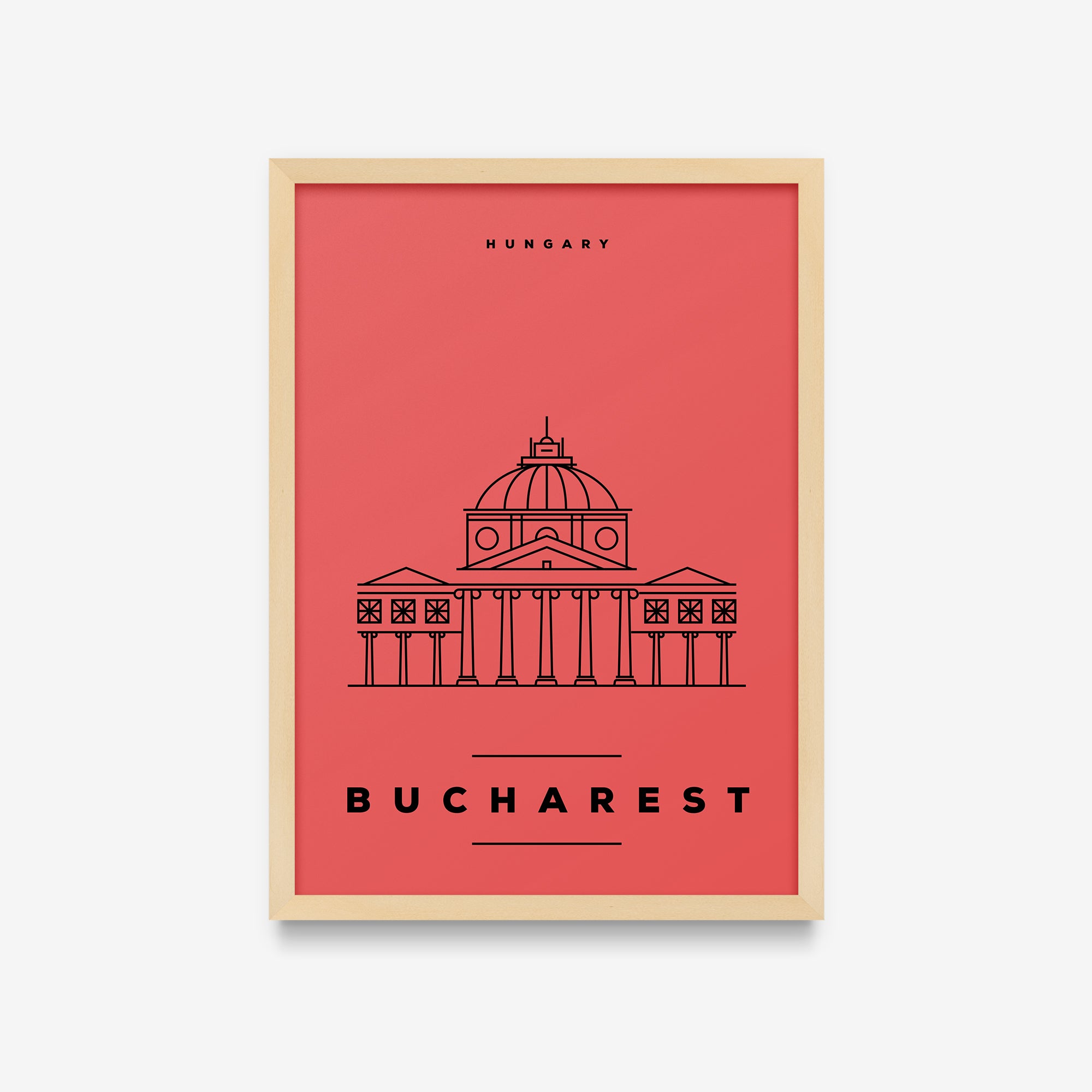 Minimal Poster - Bucharest